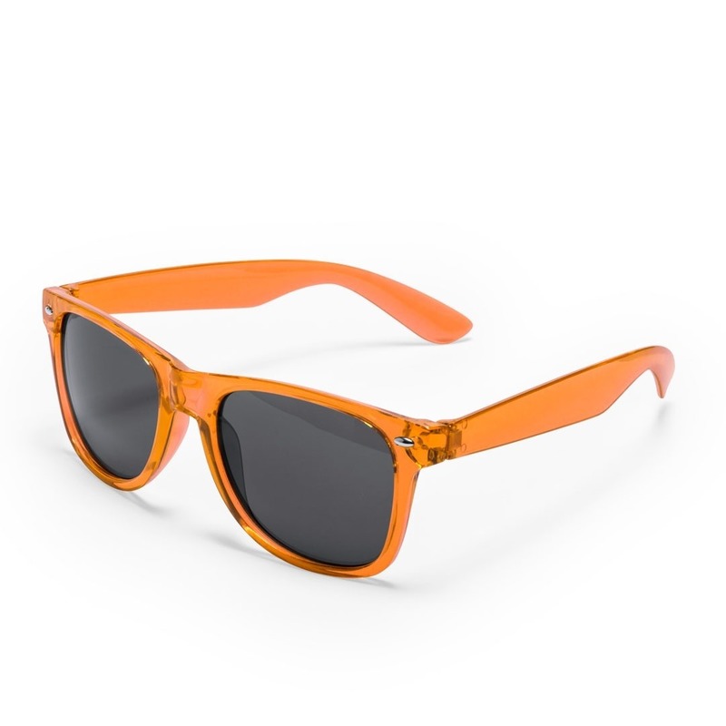 10x stuks Oranje retro model zonnebril voor volwassenen
