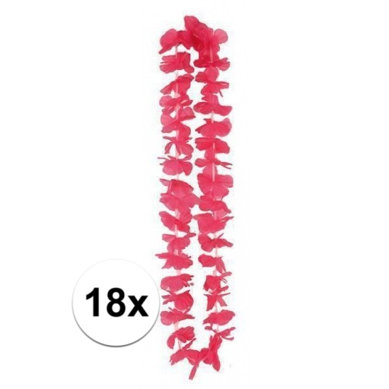 18x Roze Hawaii slingers 110 cm