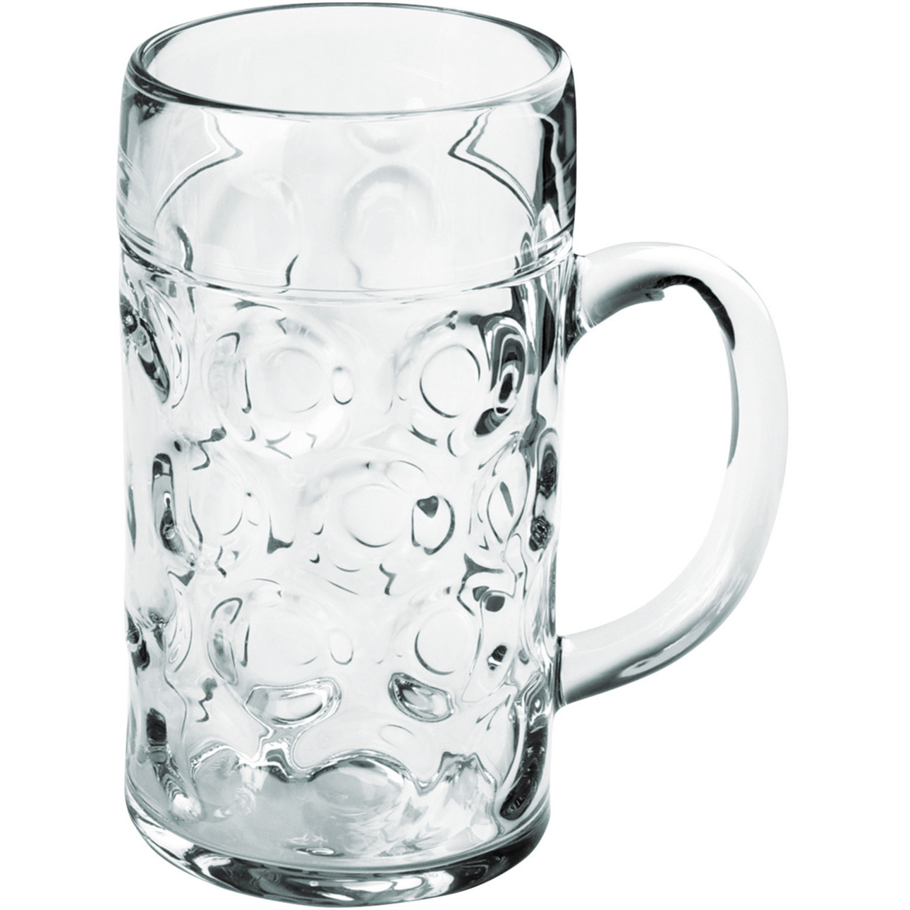 1x Bierpullen-bierglazen 1.3 liter-130 cl-1300 ml van onbreekbaar kunststof