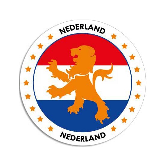 20x Holland raam decoratie stickers