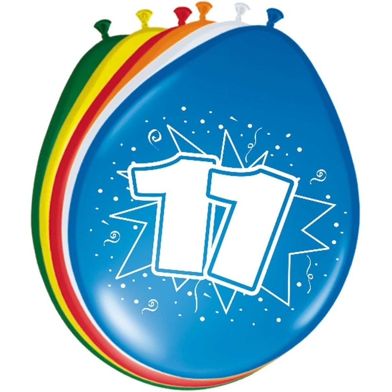 24x stuks Gekleurde ballonnen 11 jaar