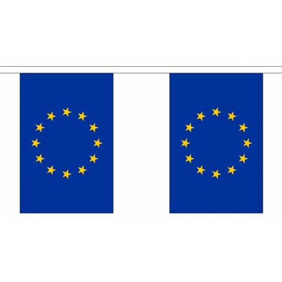 2x Buiten vlaggenlijn Europa 3 meter