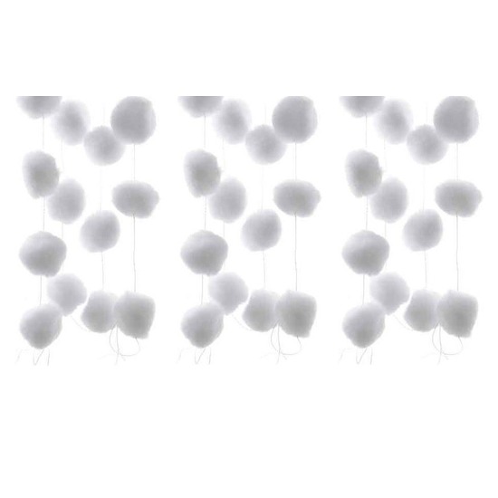 3x Sneeuwbollen slinger 180 cm