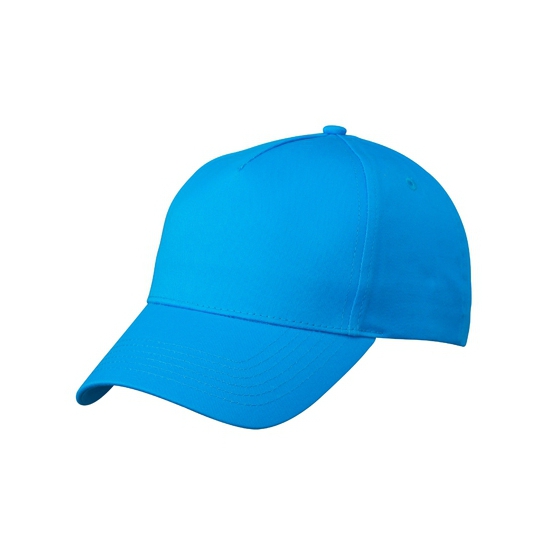 5-panel baseball pet jes/caps in de kleur blauw voor volwassenen