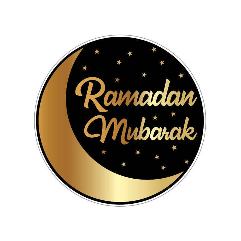 50x Ramadan mubarak glazen onderzetters-onderleggers
