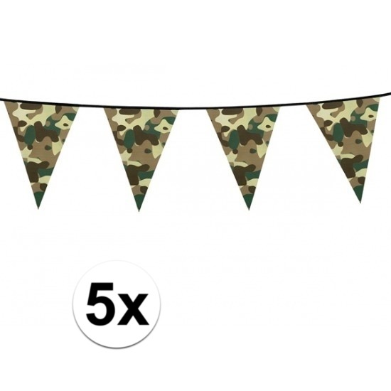 5x Camouflage slinger 6 meter