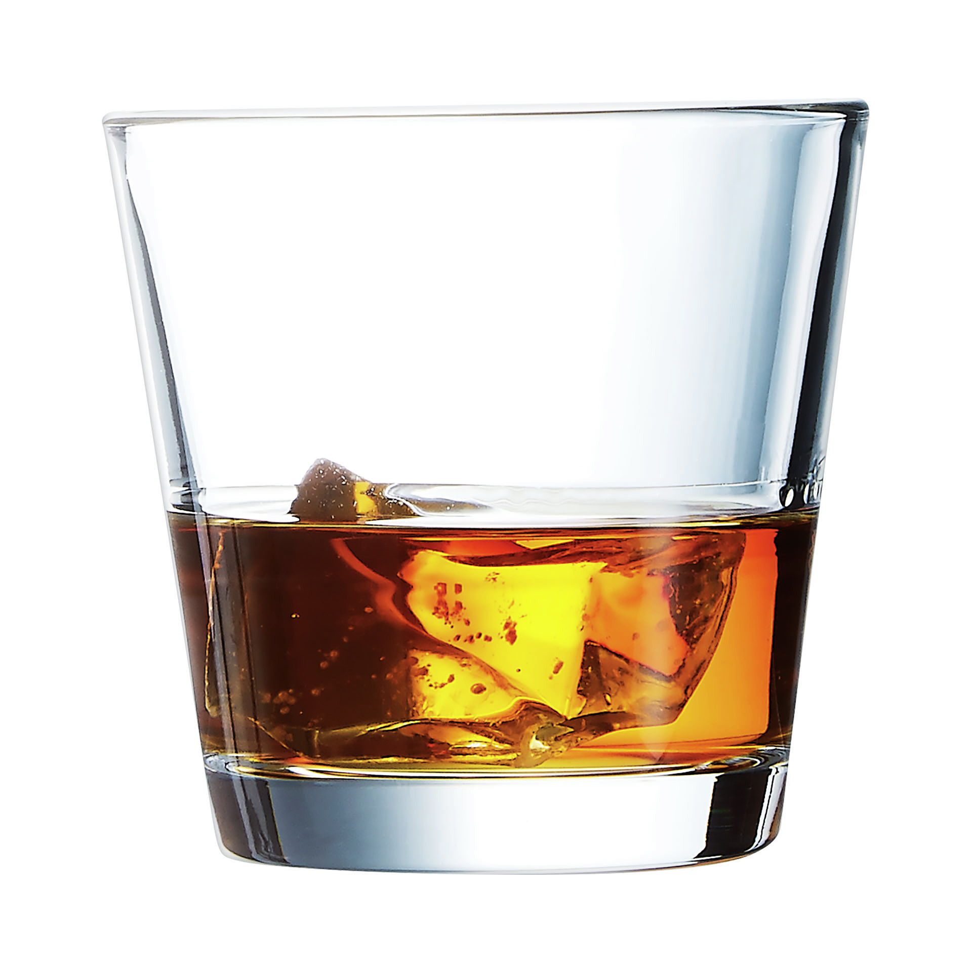 6x Stuks stapelbare tumbler whiskyglazen-drinkglazen 210 ml