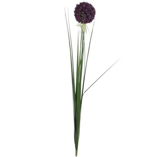 Allium kunstbloem paars 80 cm