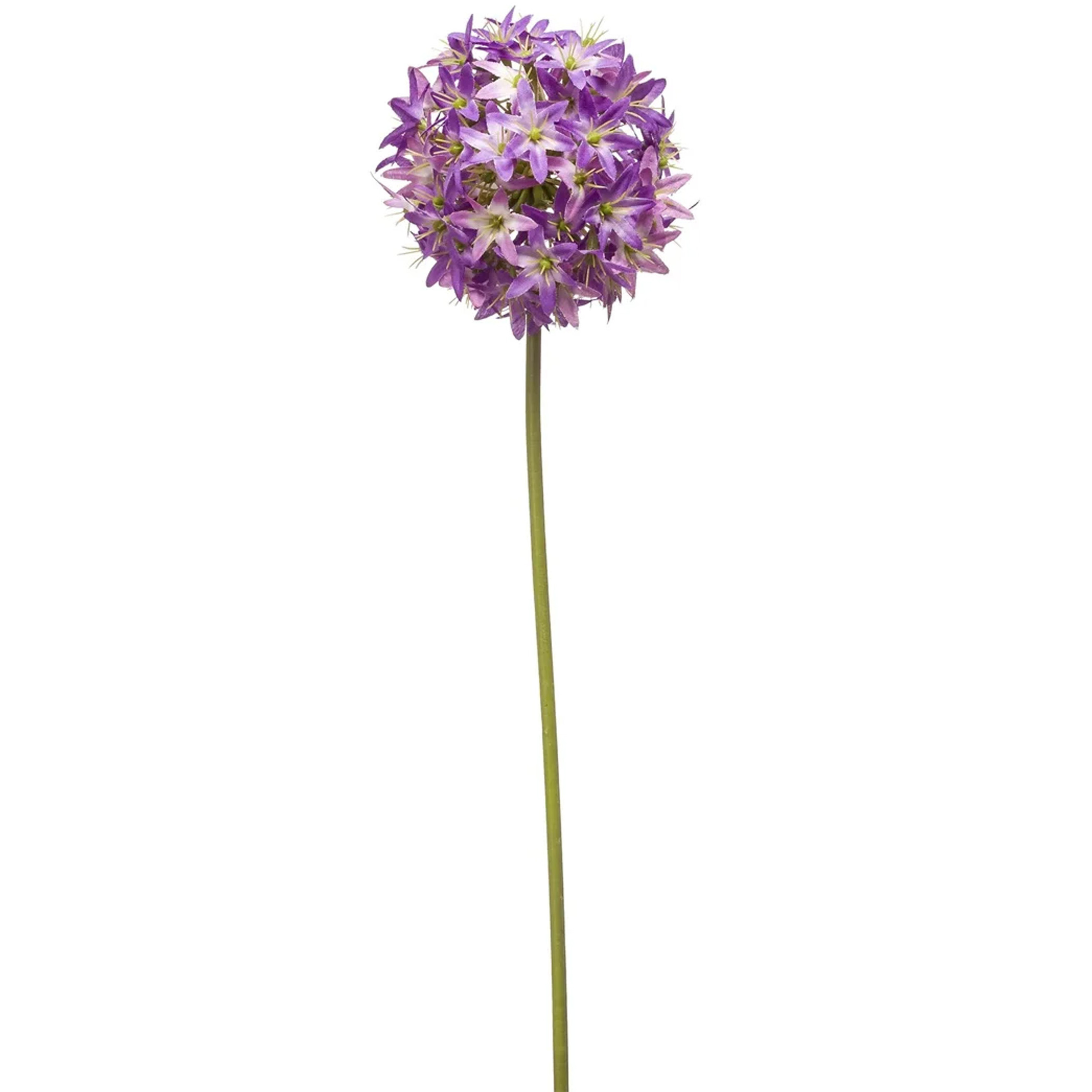 Allium-Sierui kunstbloem losse steel paars 60 cm Natuurlijke uitstraling