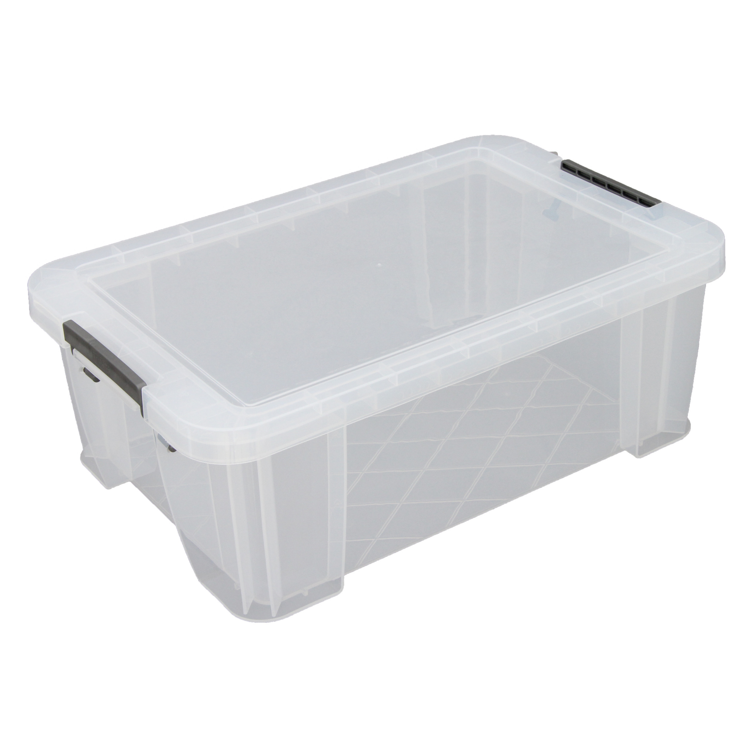 Allstore Opbergbox 15 liter transparant kunststof 47 x 30 x 17 cm