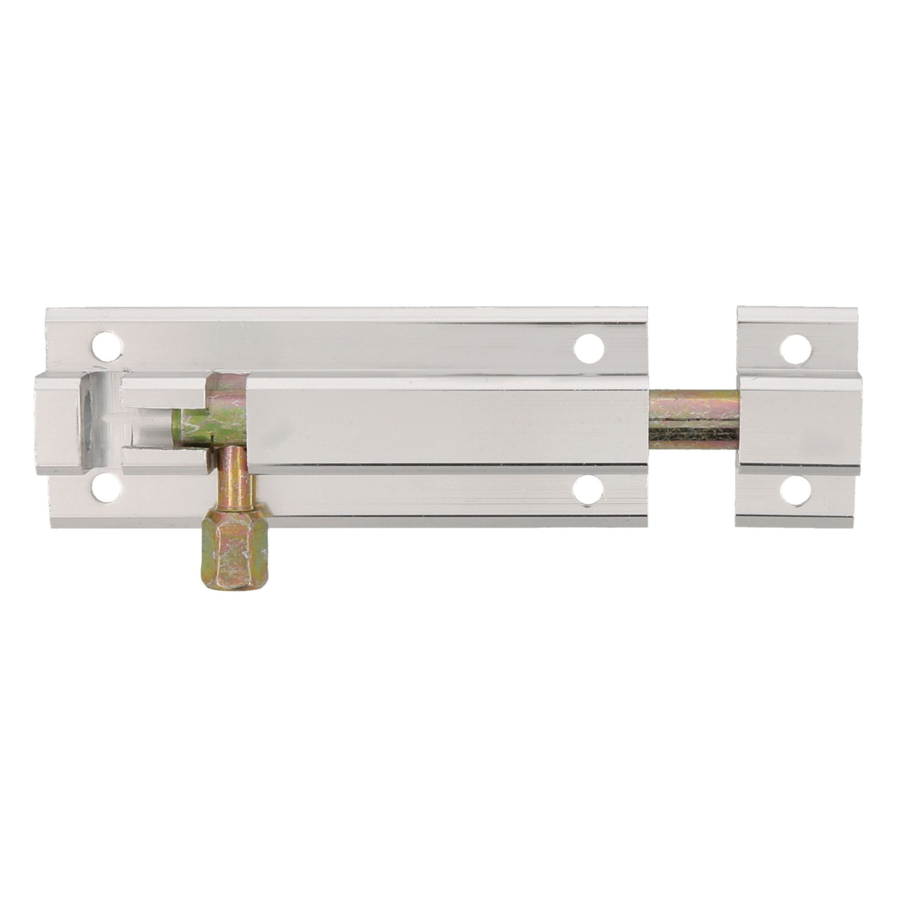 AMIG schuifslot-plaatgrendel aluminium 10 cm zilver deur schutting raam