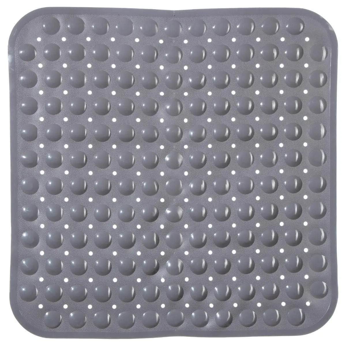 Anti-slip badkamer douche-bad mat grijs 54 x 54 cm vierkant