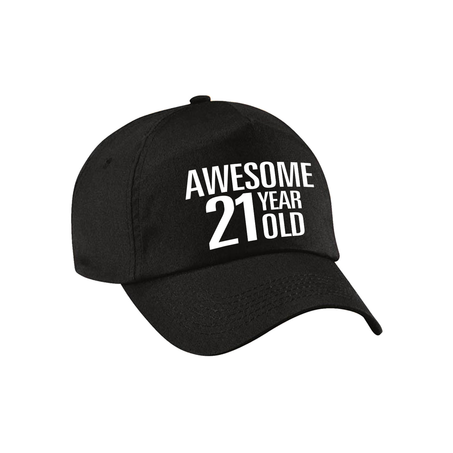 Awesome 21 year old verjaardag pet-cap zwart voor dames en heren
