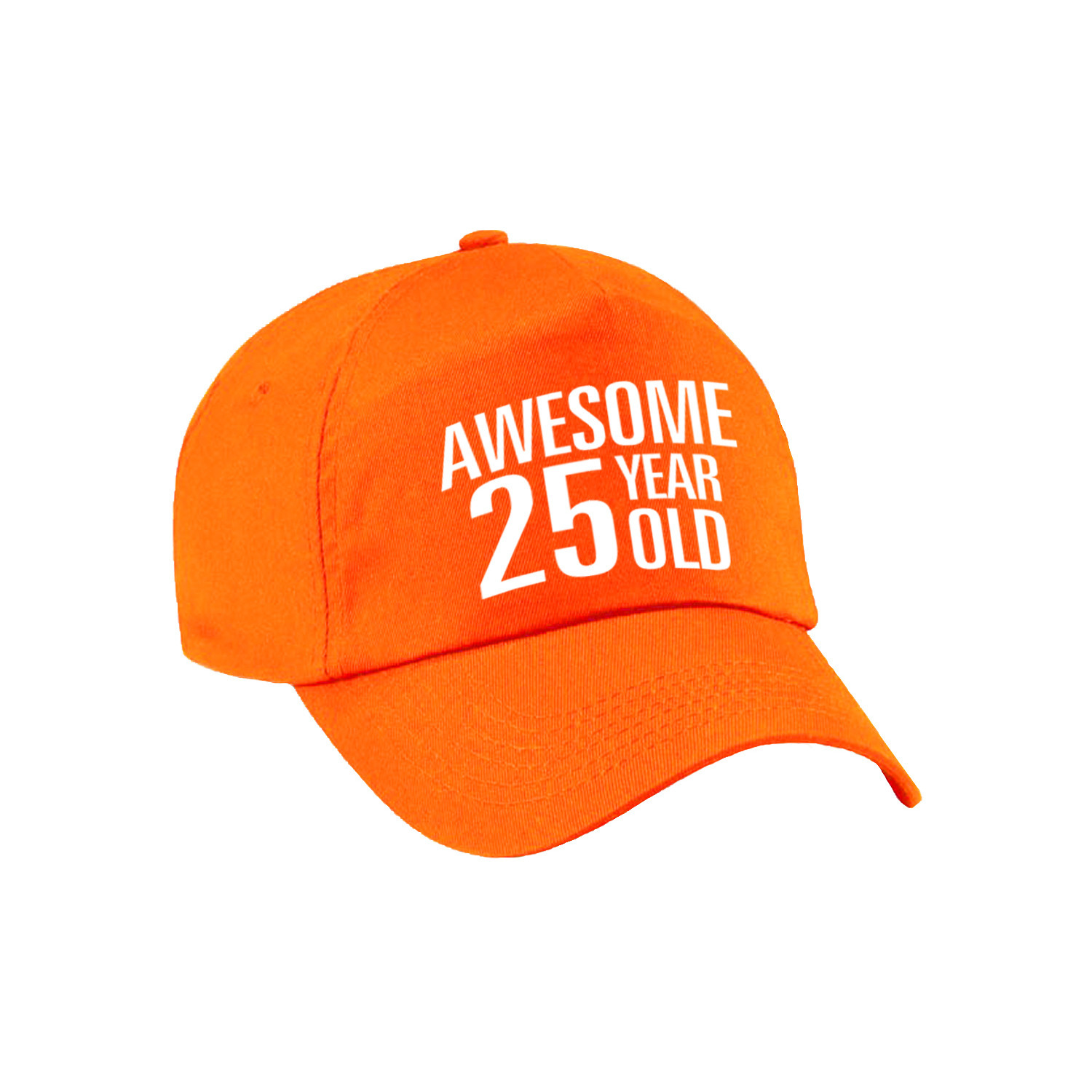 Awesome 25 year old verjaardag pet-cap oranje voor dames en heren