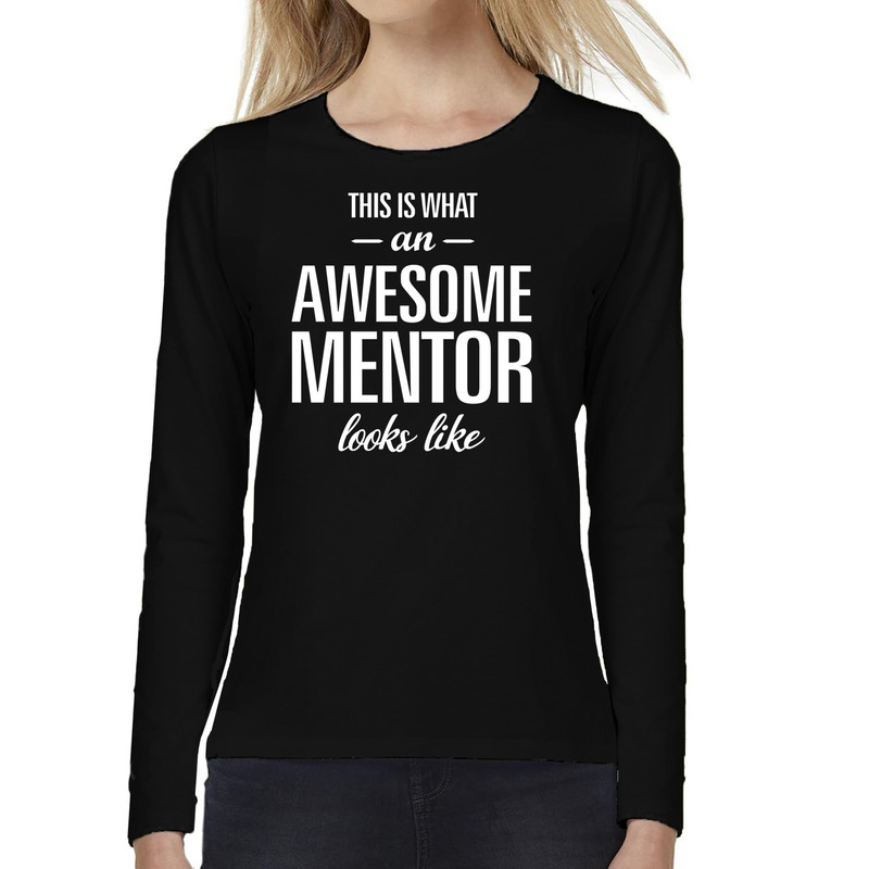 Awesome mentor-lerares cadeau t-shirt long sleeves dames