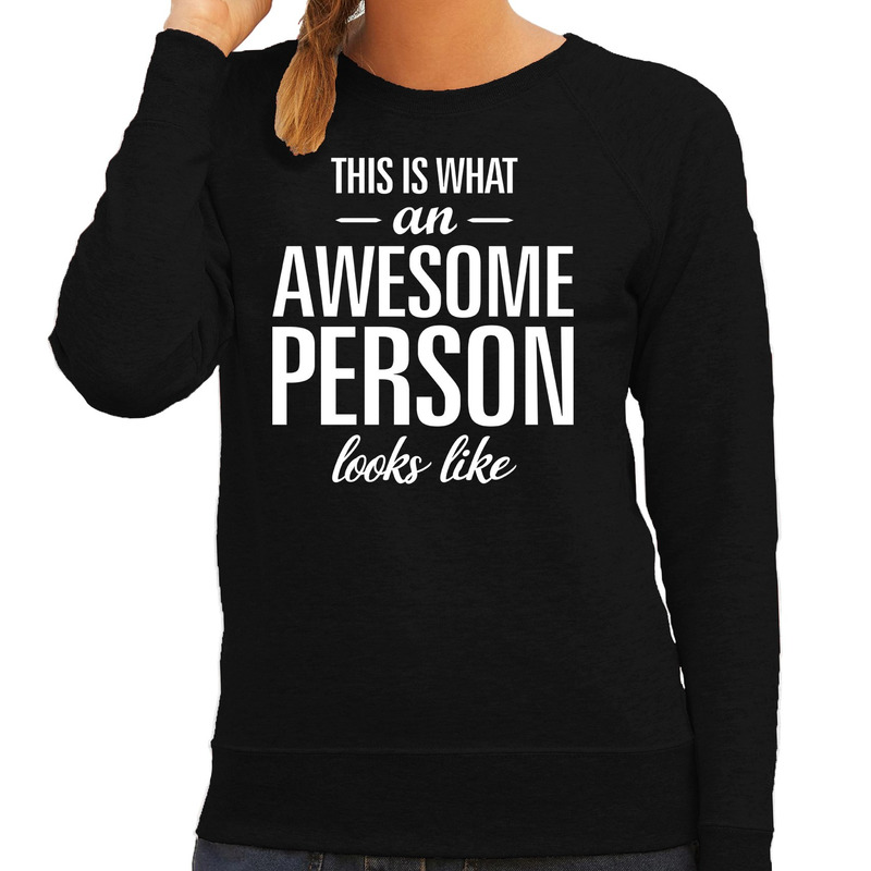 Awesome person-persoon cadeau trui zwart dames