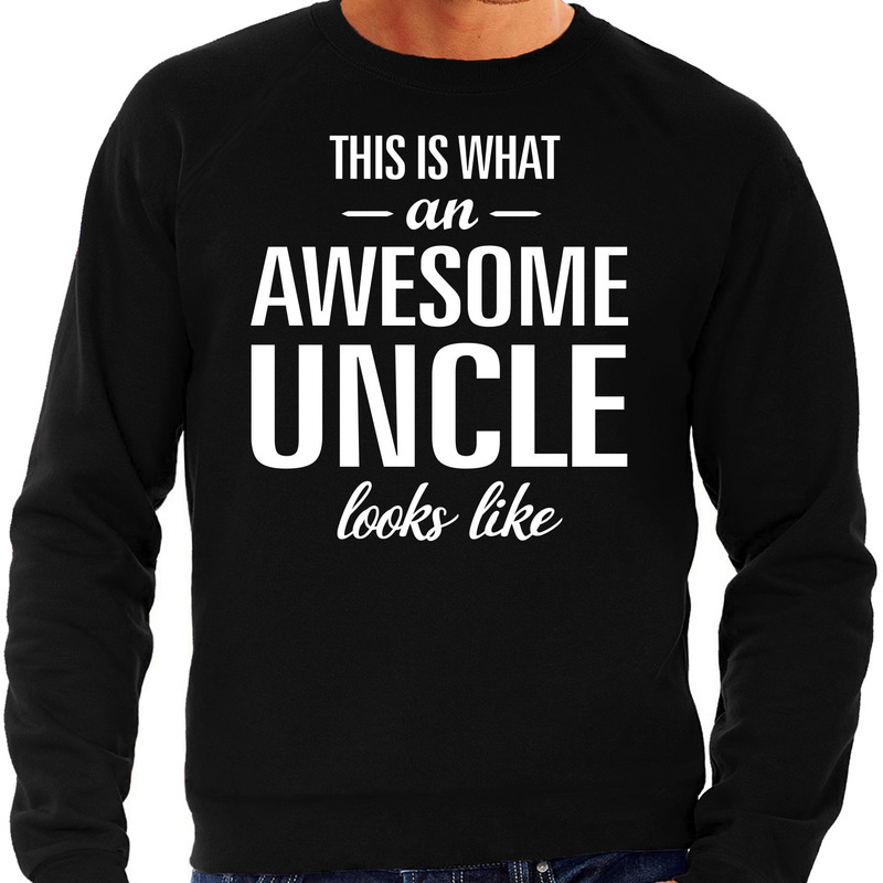 Awesome Uncle-oom cadeau sweater zwart heren