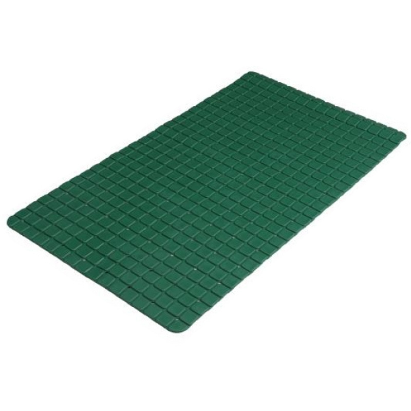 Badkamer-douche anti slip mat rubber voor op de vloer donkergroen 39 x 69 cm