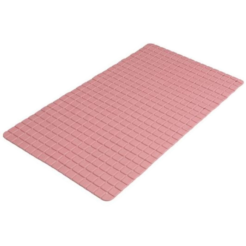 Badkamer-douche anti slip mat rubber voor op de vloer oud roze 39 x 69 cm