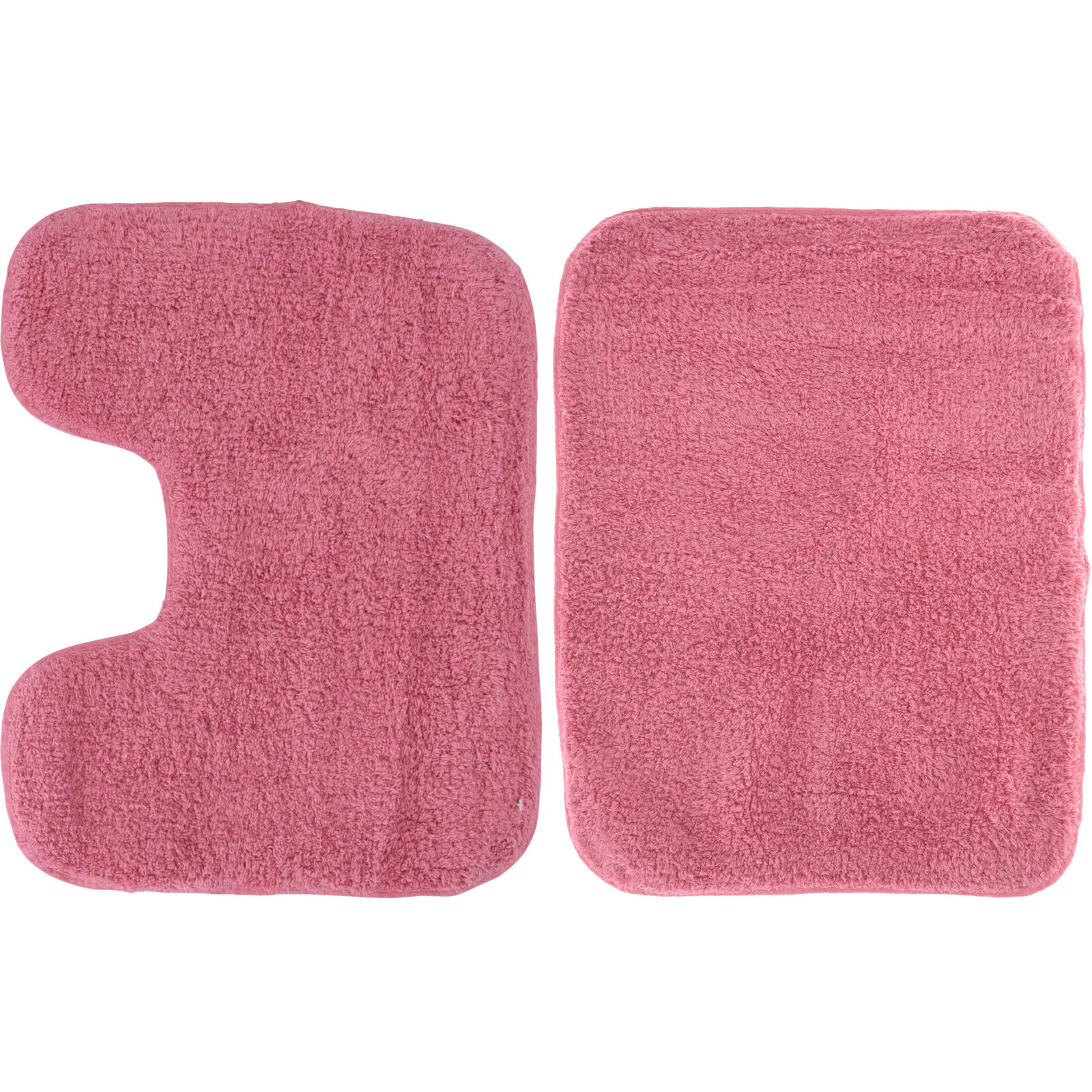 Badkamer-douche-toilet mat set fuchsia roze
