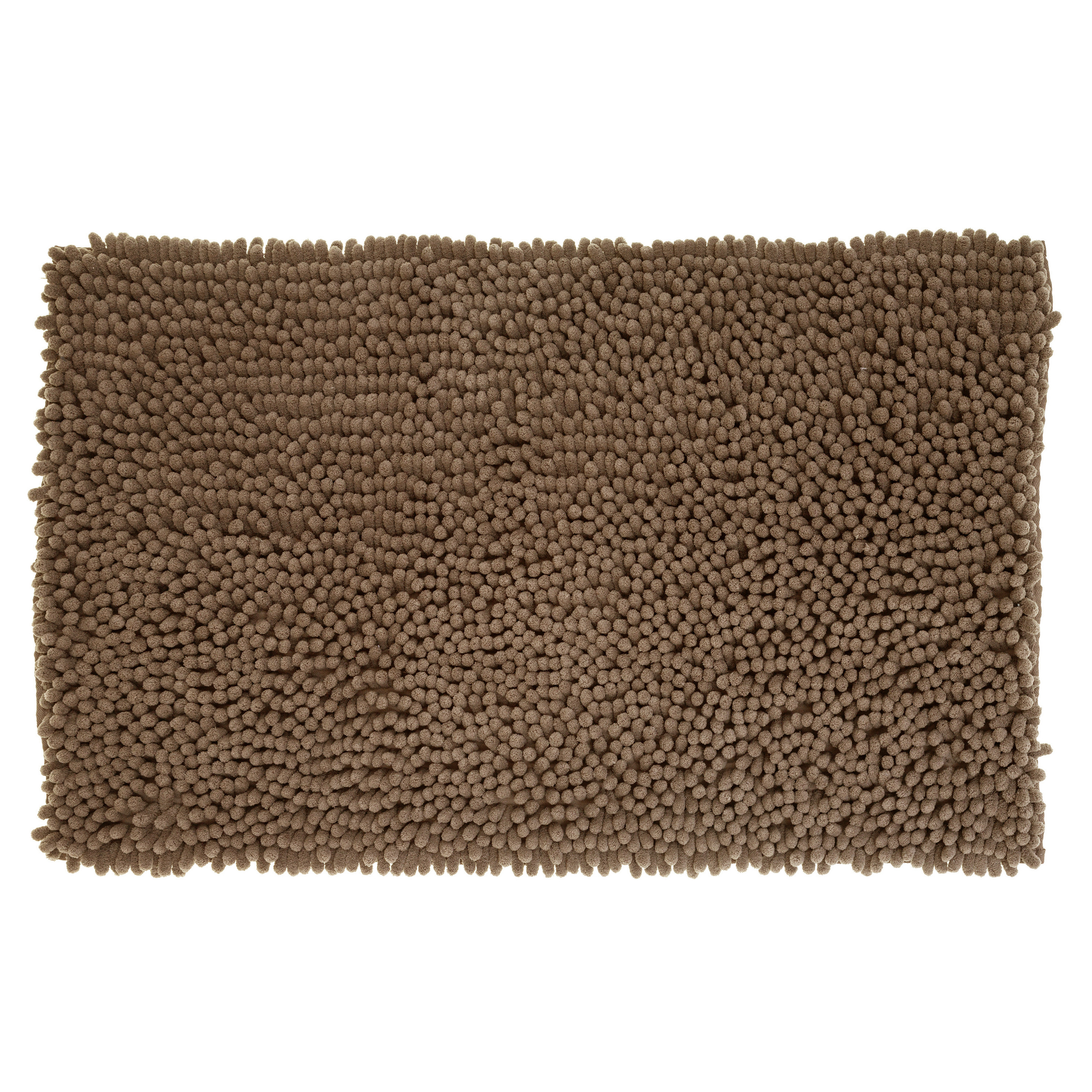 Badkamerkleedje-badmat maxi-noppen voor op de vloer donker bruin 50 x 80 cm