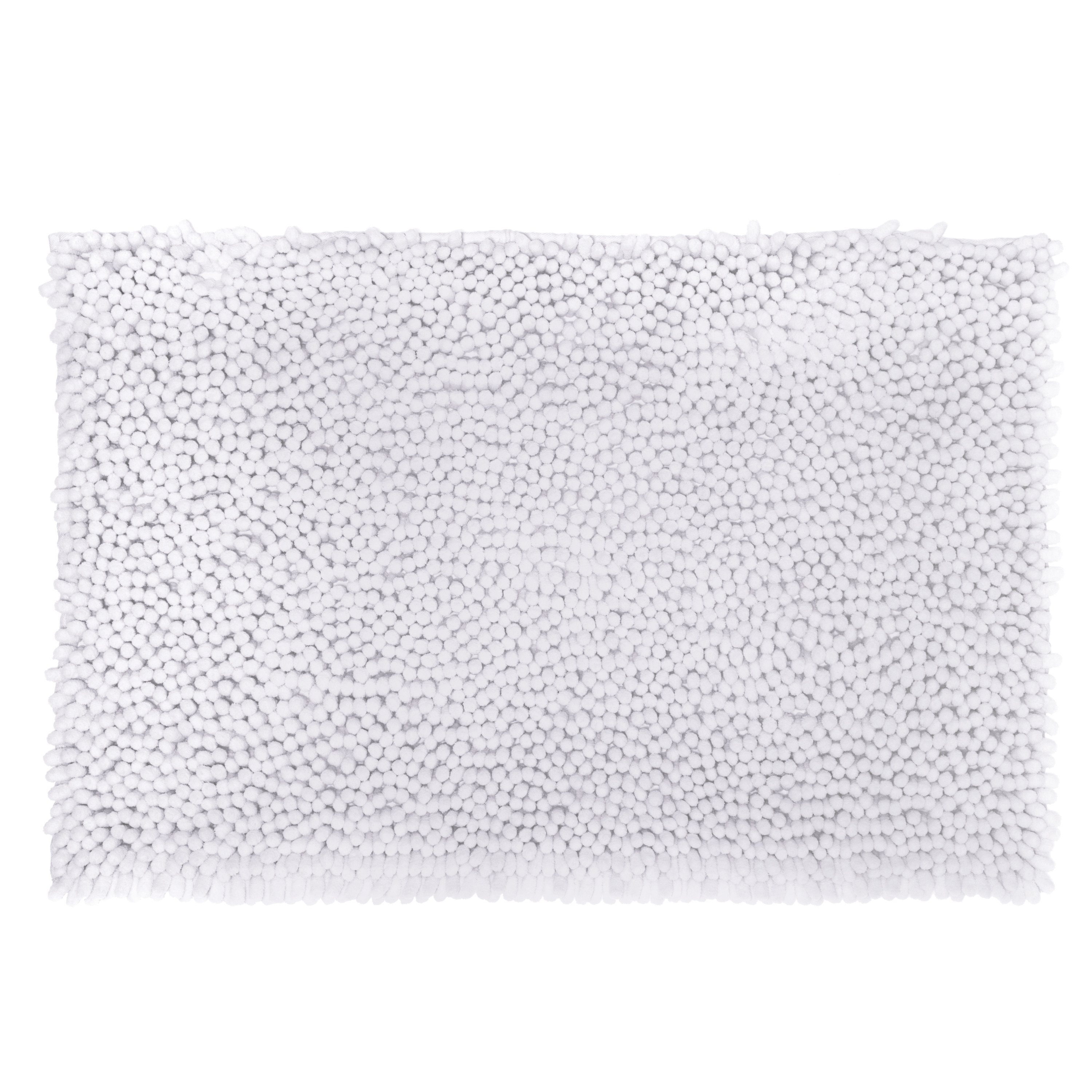 Badkamerkleedje-badmat maxi-noppen voor op de vloer wit 50 x 80 cm
