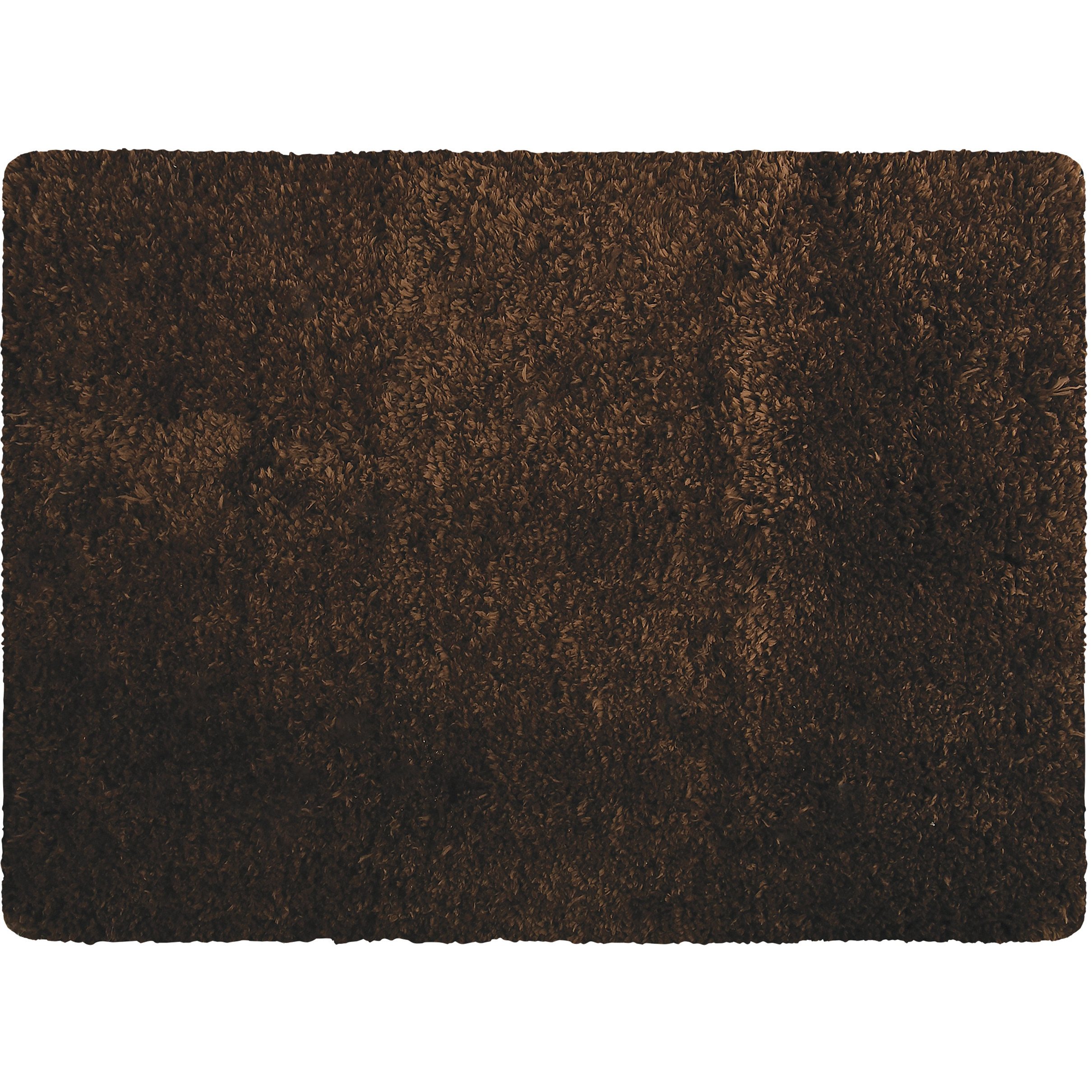 Badkamerkleedje-badmat tapijt voor op de vloer bruin 50 x 70 cm langharig