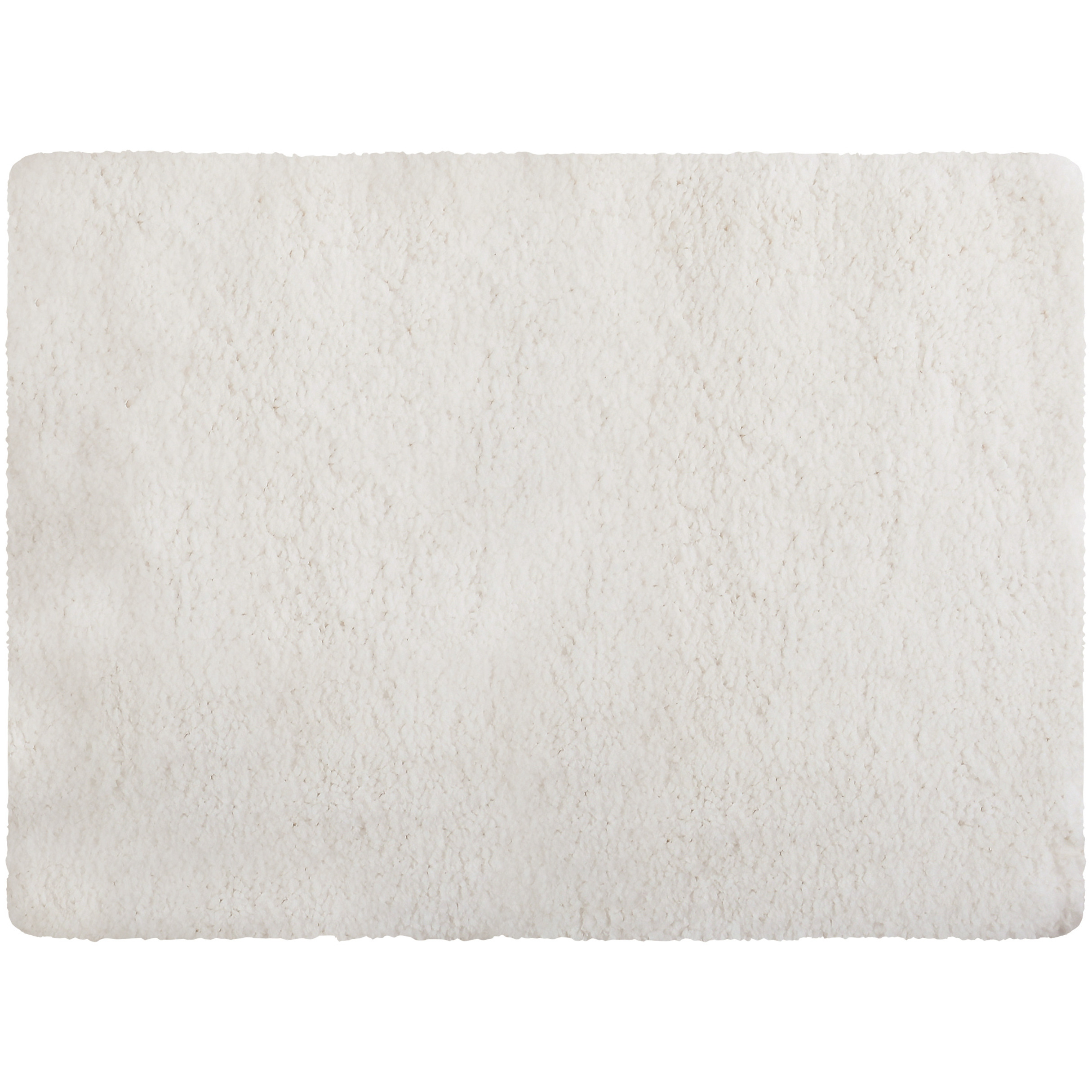 Badkamerkleedje-badmat tapijt voor op de vloer wit 50 x 70 cm langharig