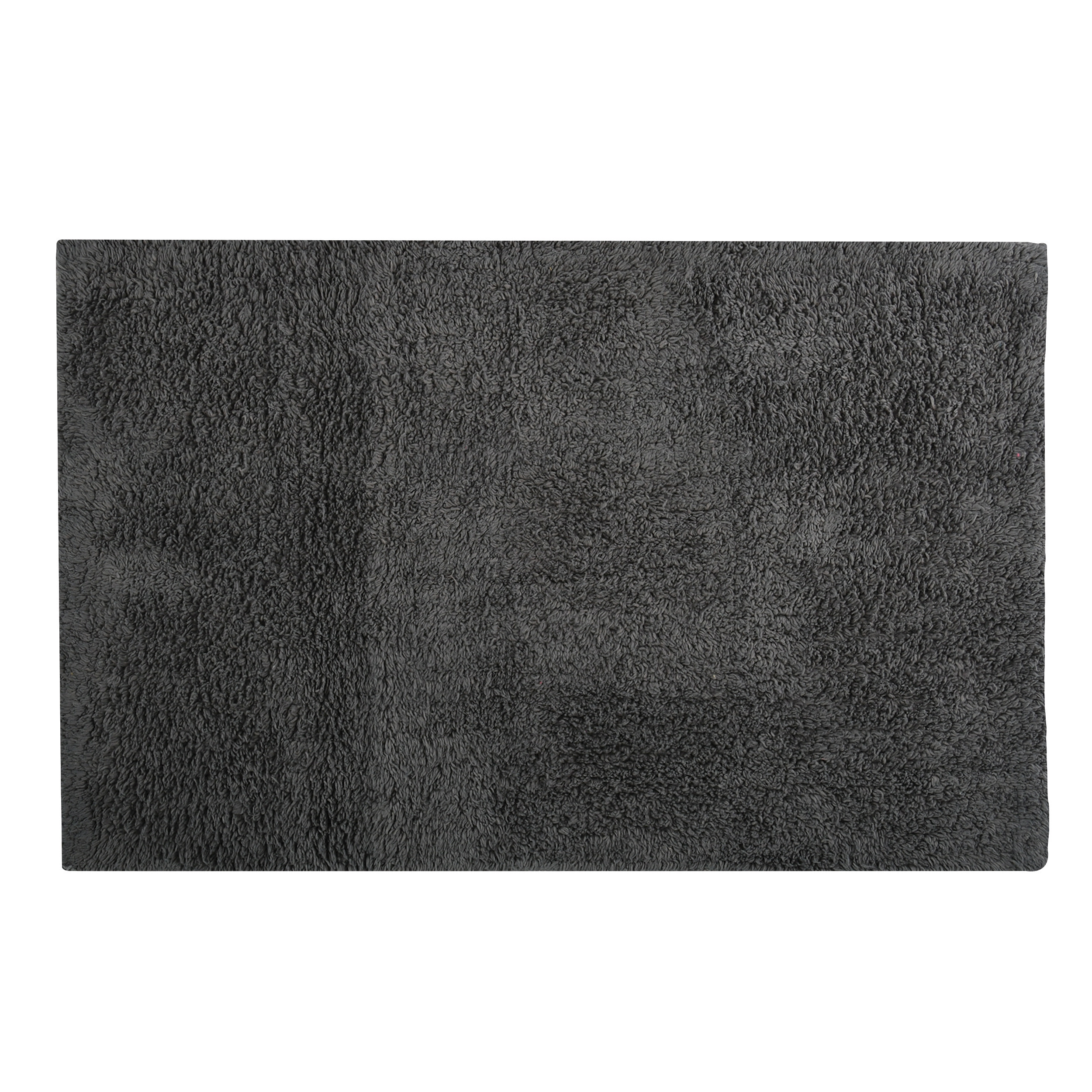 Badkamerkleedje-badmat tapijtje voor op de vloer donkergrijs 40 x 60 cm