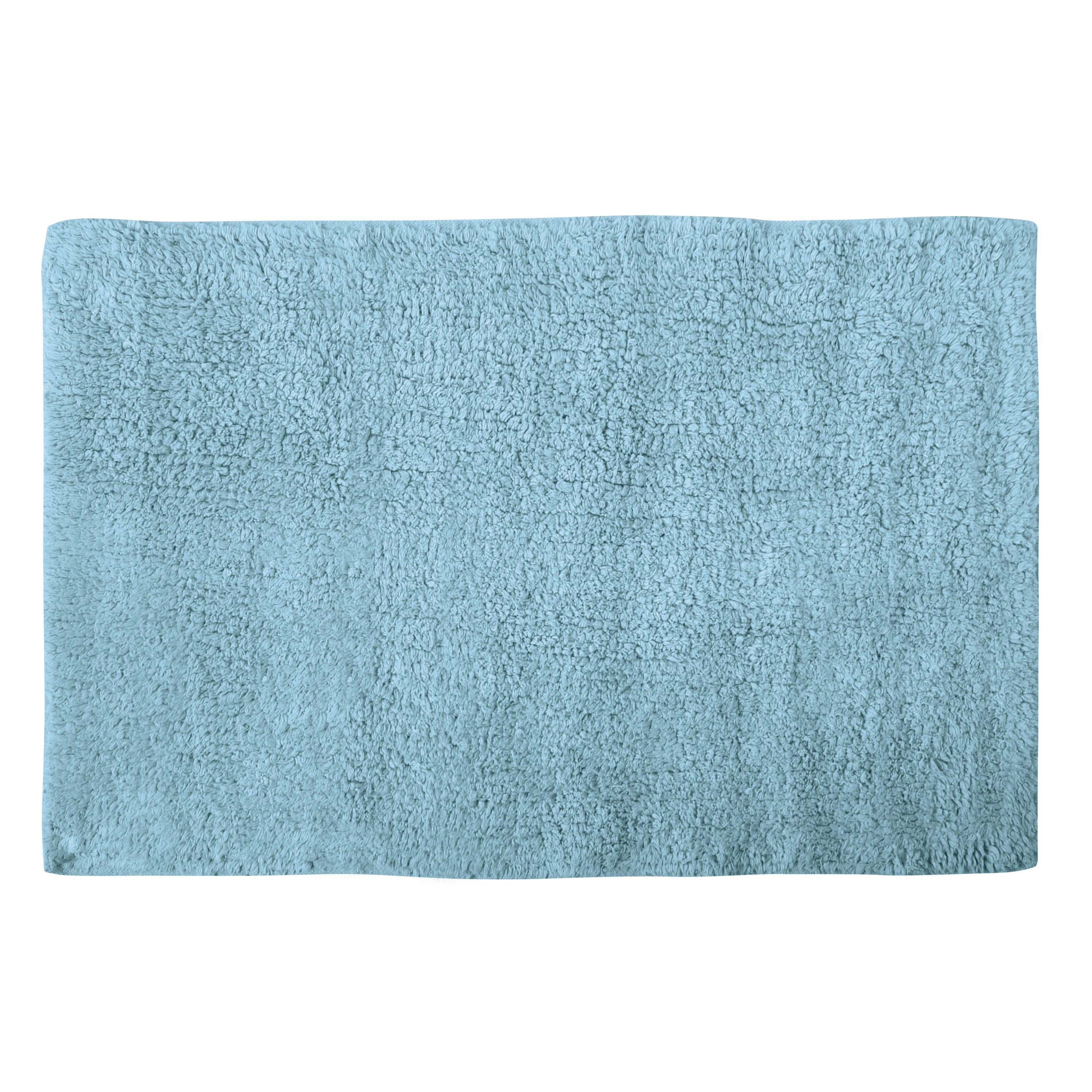 Badkamerkleedje-badmat tapijtje voor op de vloer lichtblauw 40 x 60 cm