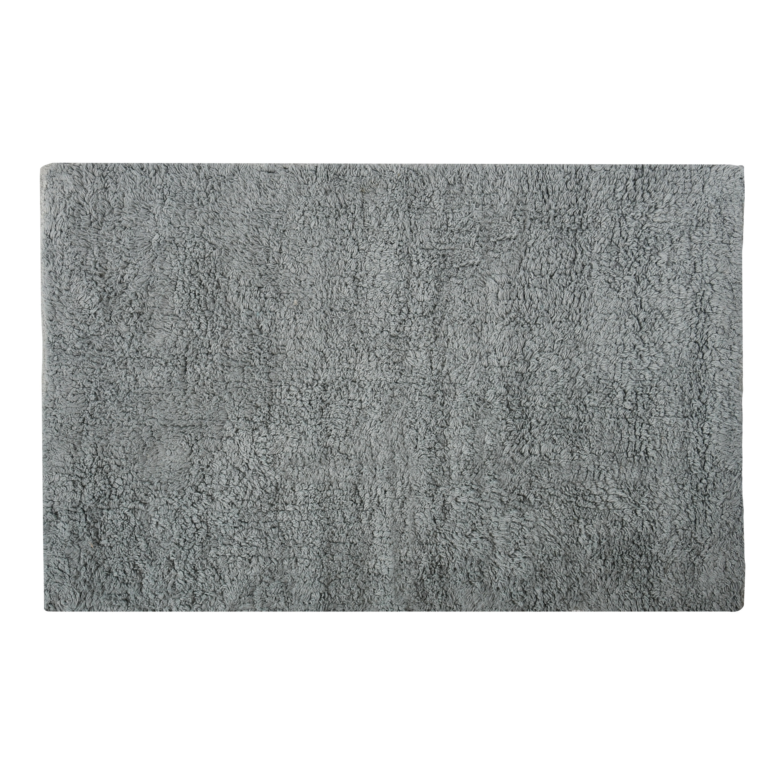 Badkamerkleedje-badmat tapijtje voor op de vloer lichtgrijs 40 x 60 cm