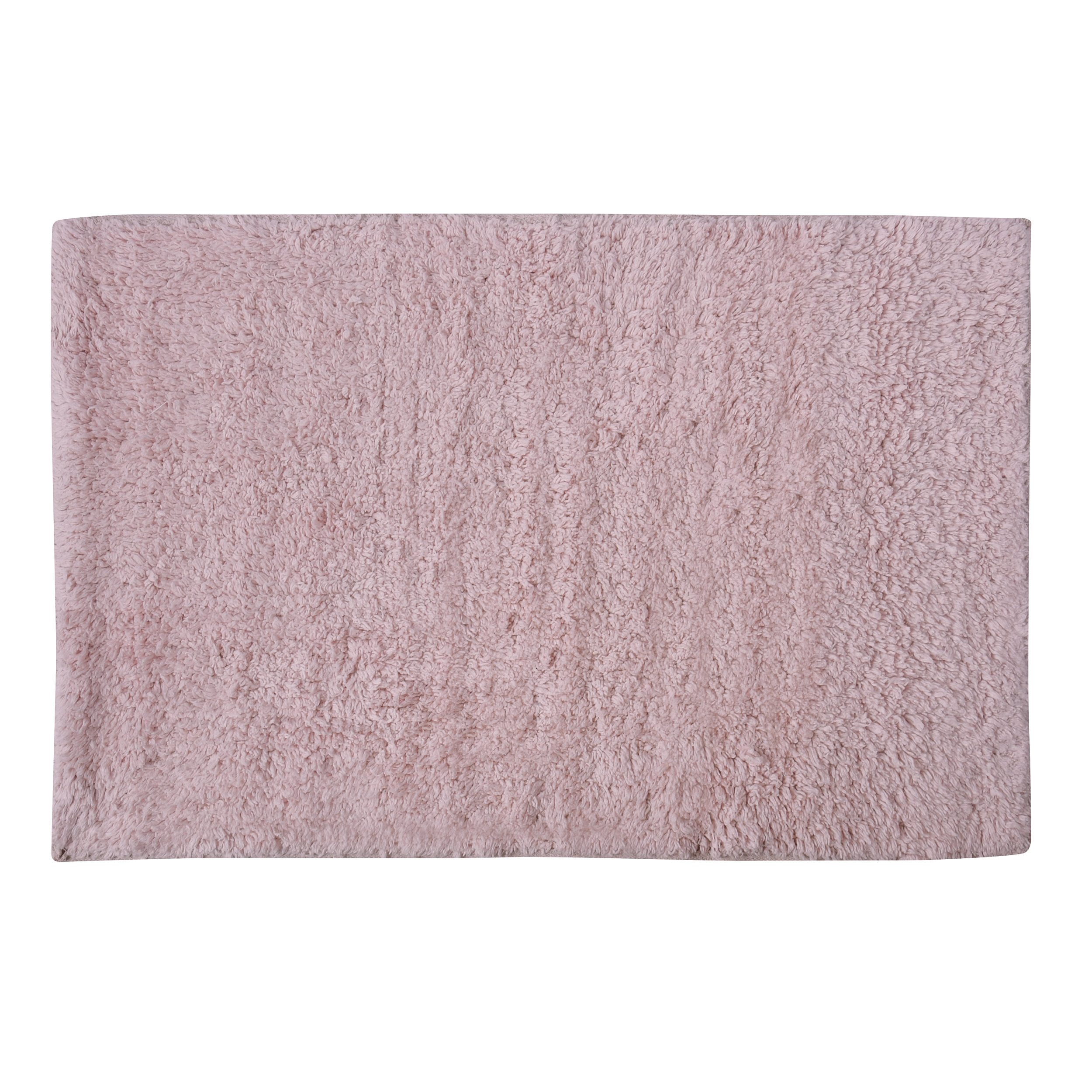 Badkamerkleedje-badmat tapijtje voor op de vloer lichtroze 40 x 60 cm