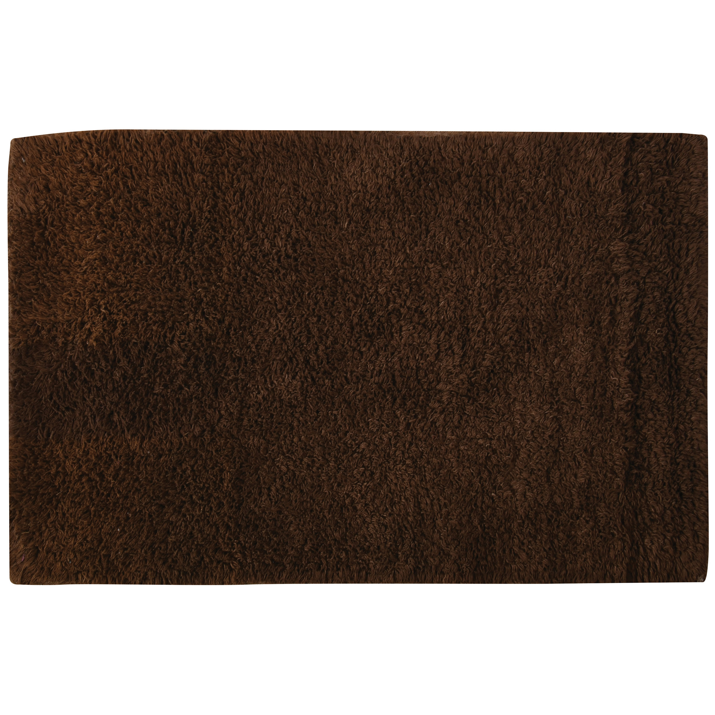 Badkamerkleedje-badmat voor op de vloer bruin 45 x 70 cm