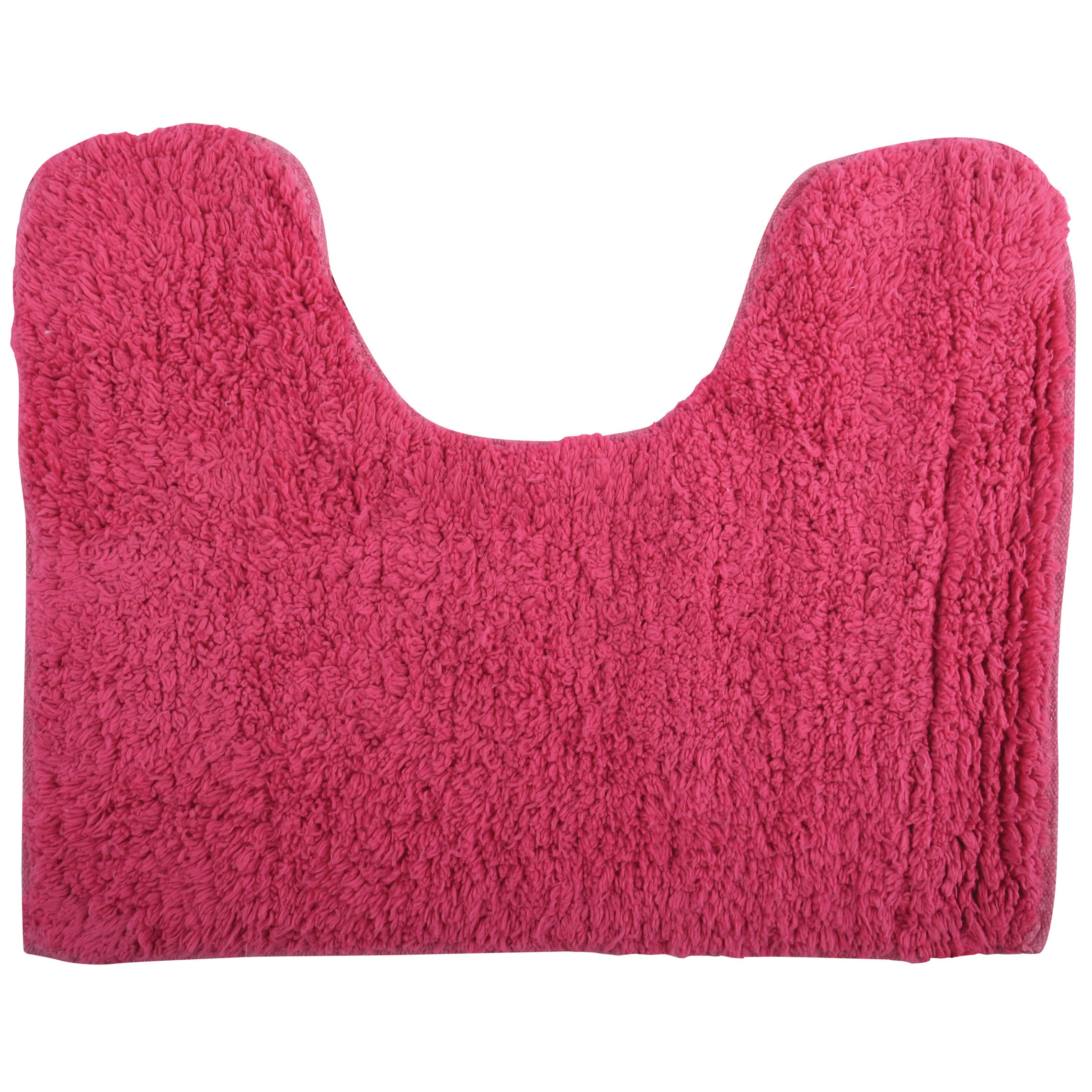 Badkamerkleedje-badmat voor op de vloer fuchsia roze 45 x 35 cm