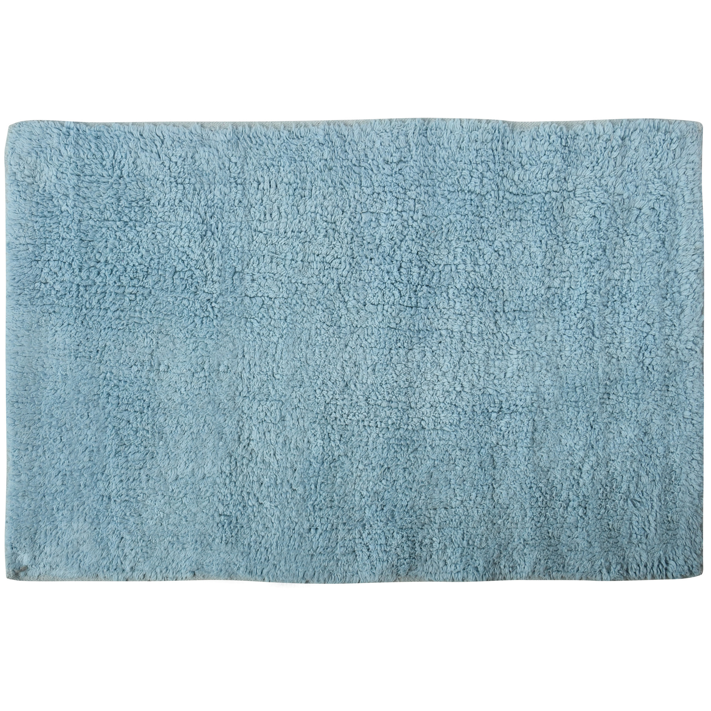 Badkamerkleedje-badmat voor op de vloer lichtblauw 45 x 70 cm
