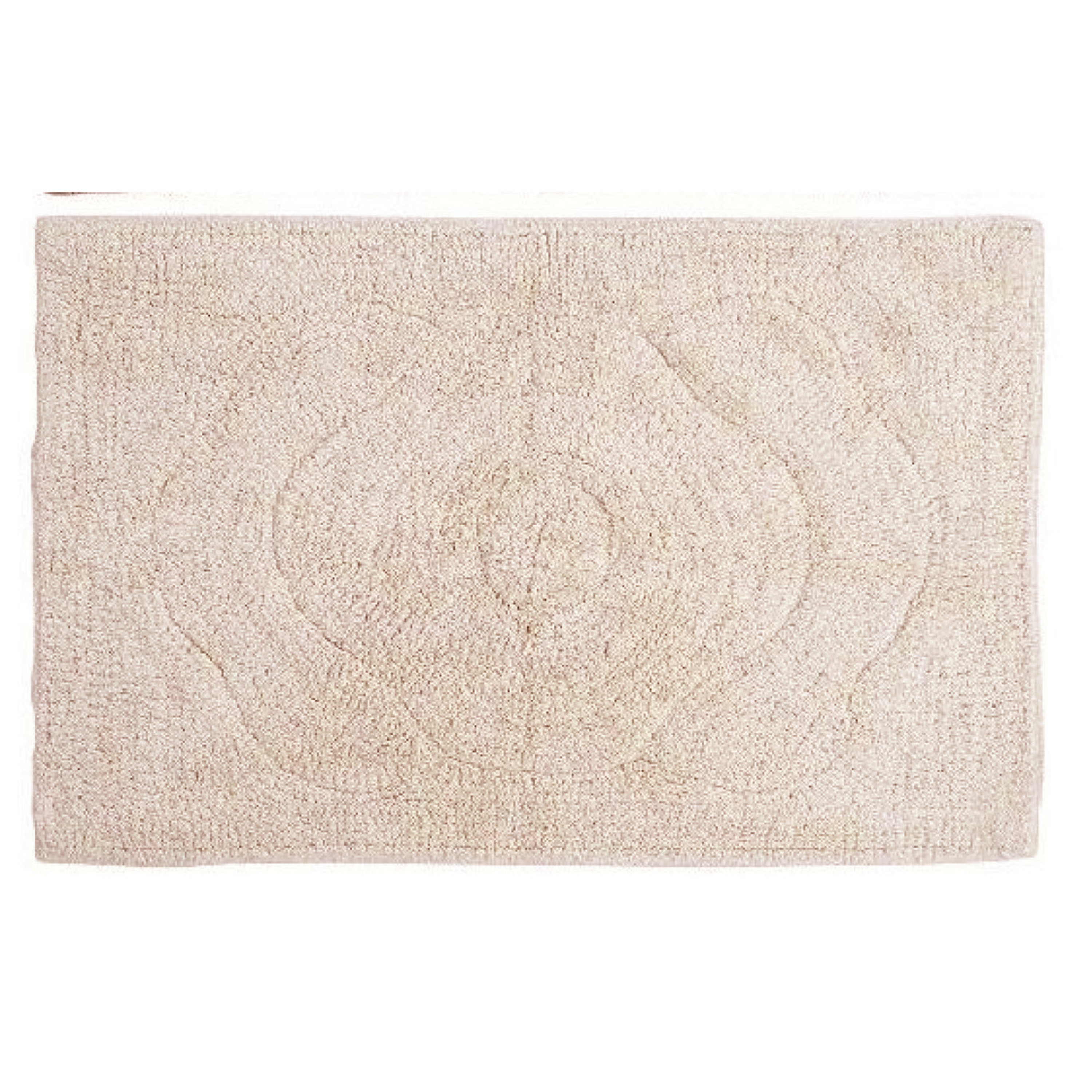 Badmat-badkamerkleed gebroken wit 80 x 50 cm rechthoekig
