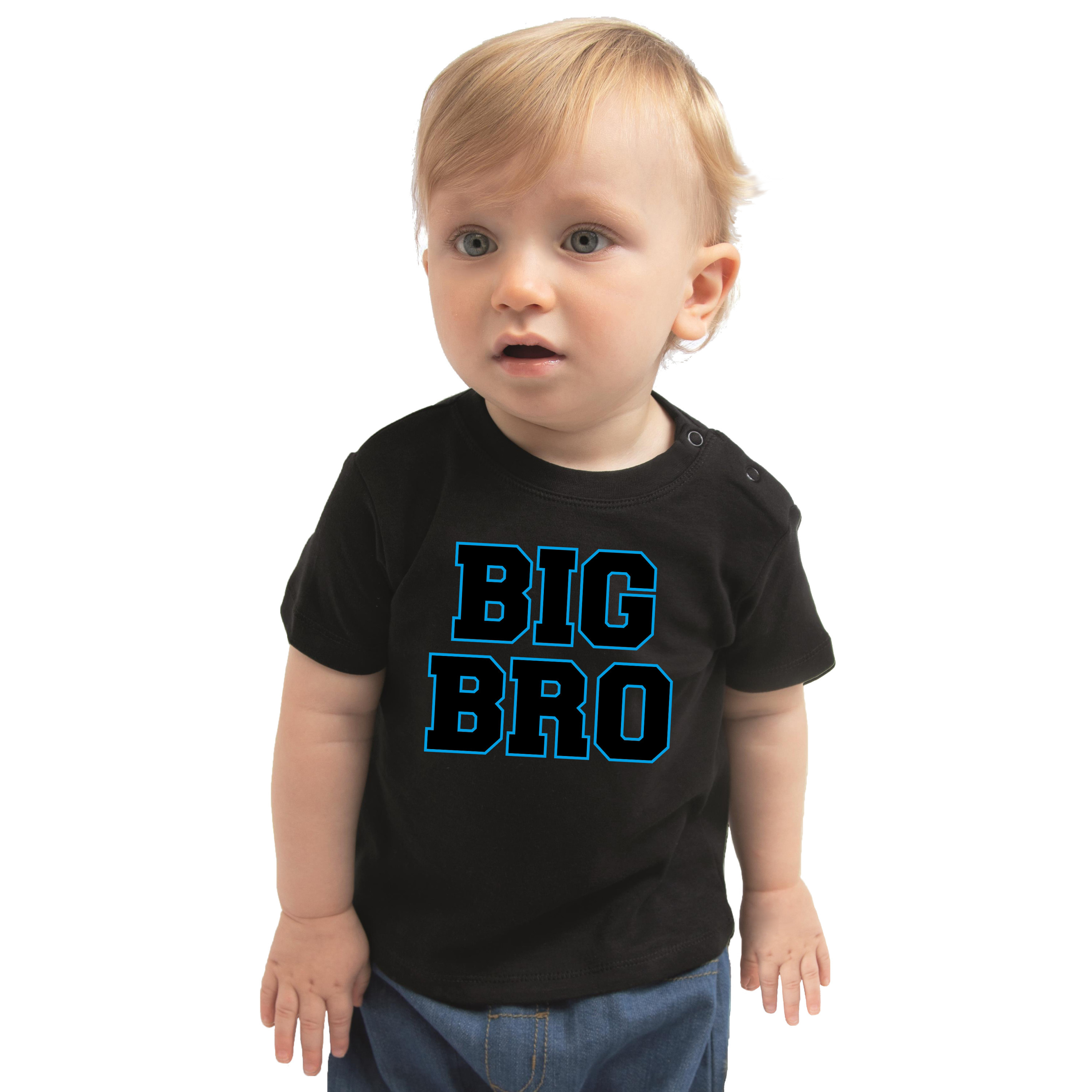 Big bro grote broer cadeau t-shirt zwart baby- jongen