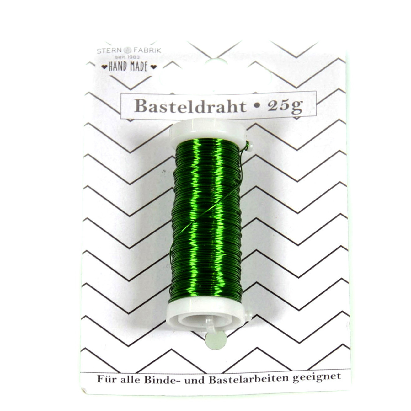 Binddraad-wikkeldraad op rol groen 50 m x 0,35 mm hobbydraad-bloemendraad