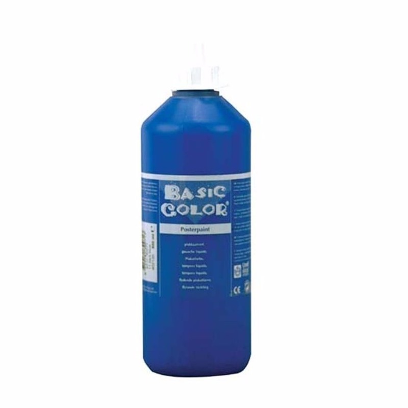 Blauwe schoolverf in tube 500 ml