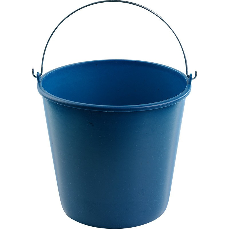 Blauwe schoonmaakemmer-huishoudemmer 16 liter 32 x 28 cm
