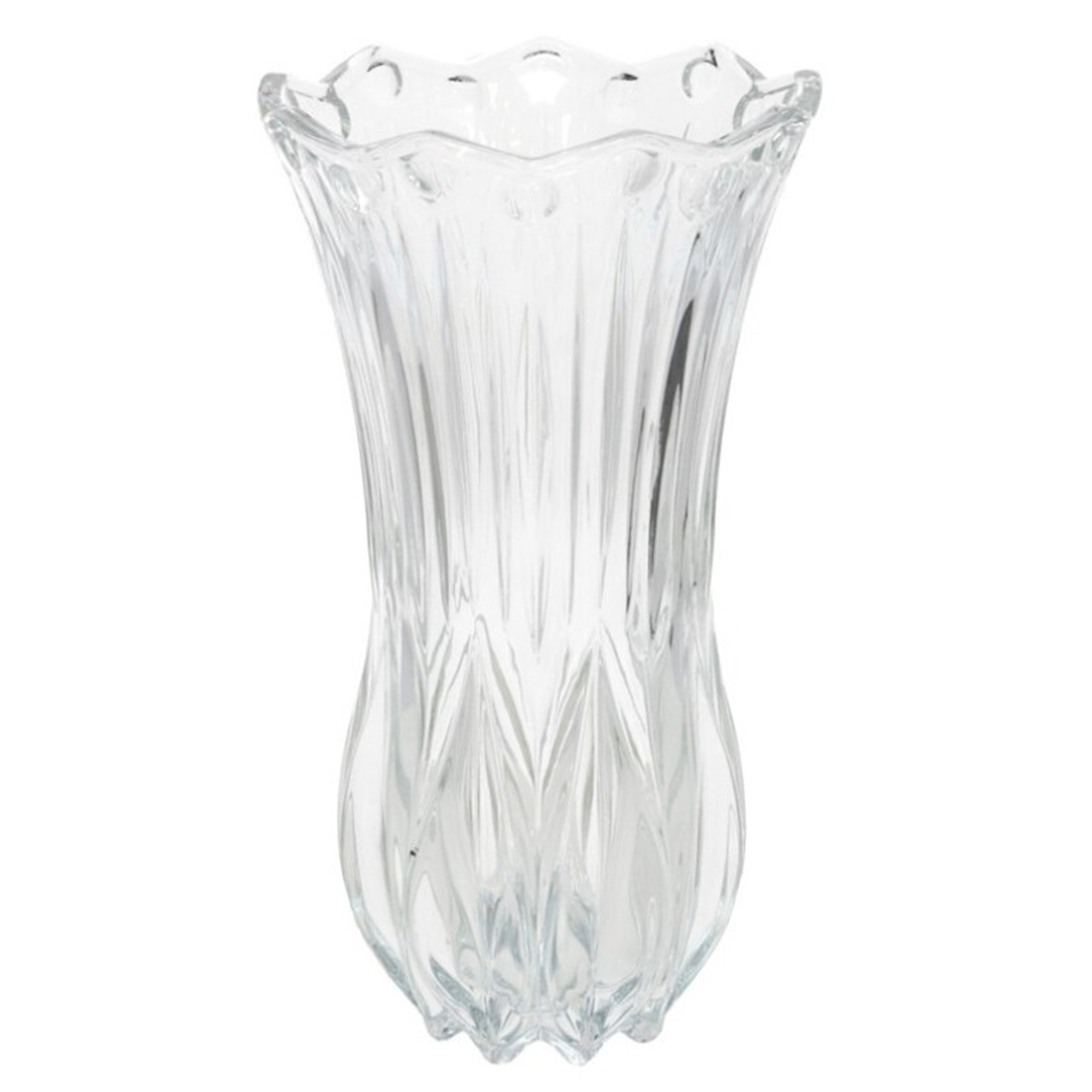 Bloemenvaas helder glas D13 x 23 cm