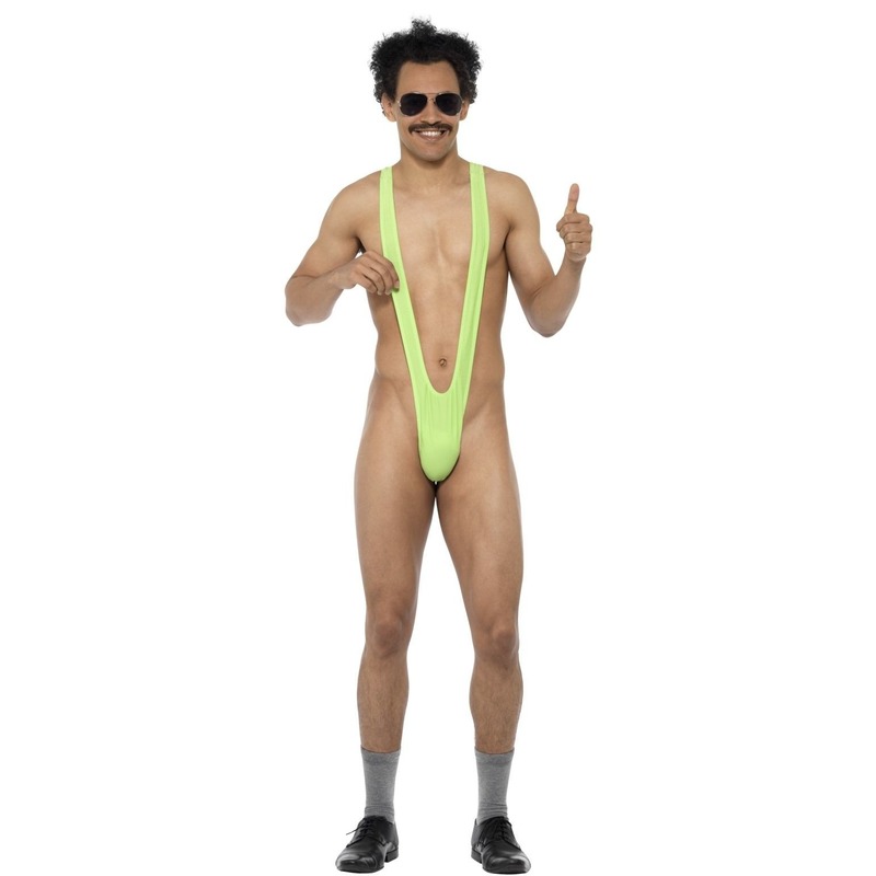 Borat mankini mini zwempak onderbroek vrijgezellenfeest groen