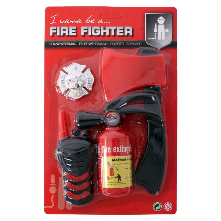 Brandweer speelgoed set 4-delig