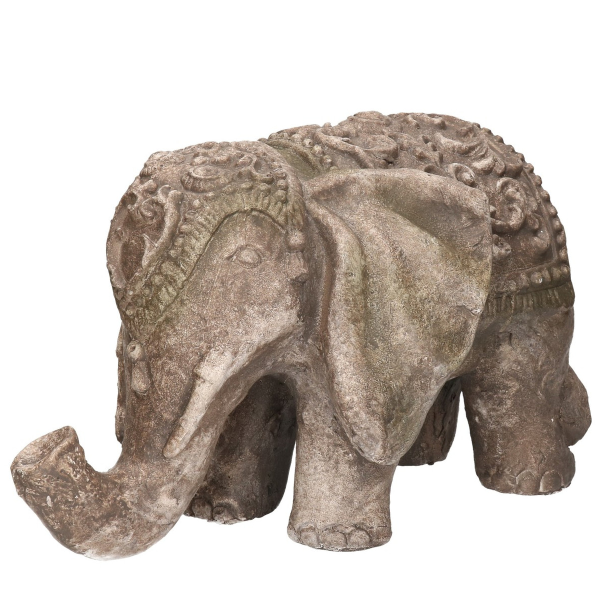 Bruine decoratie olifanten 45 cm dierenbeelden