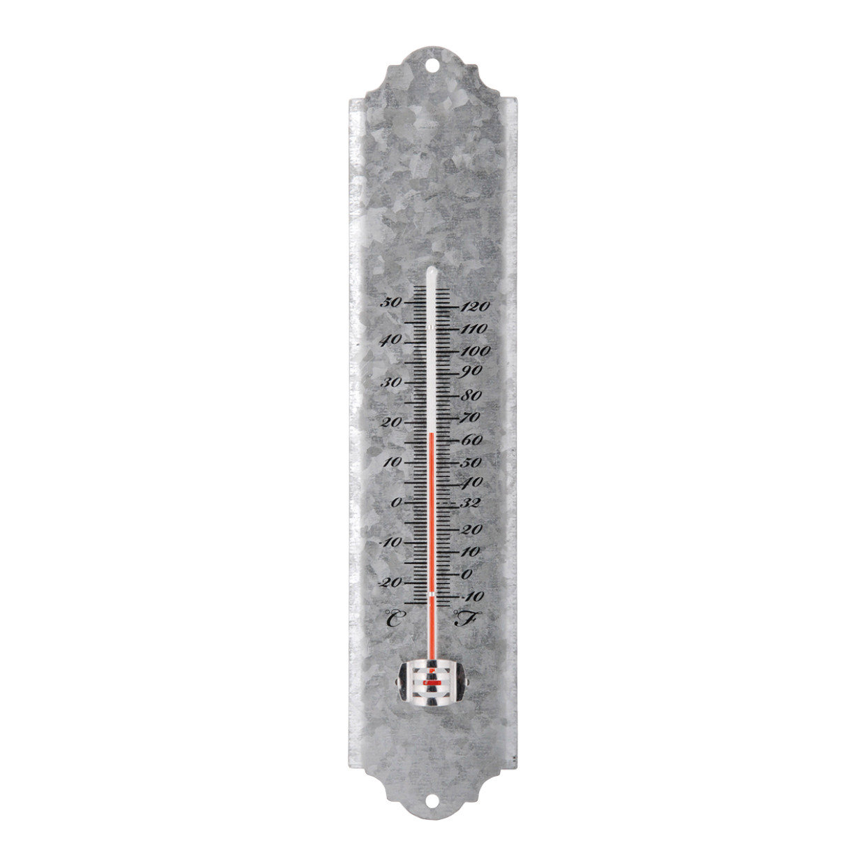 Buiten thermometer oud zink 30 cm