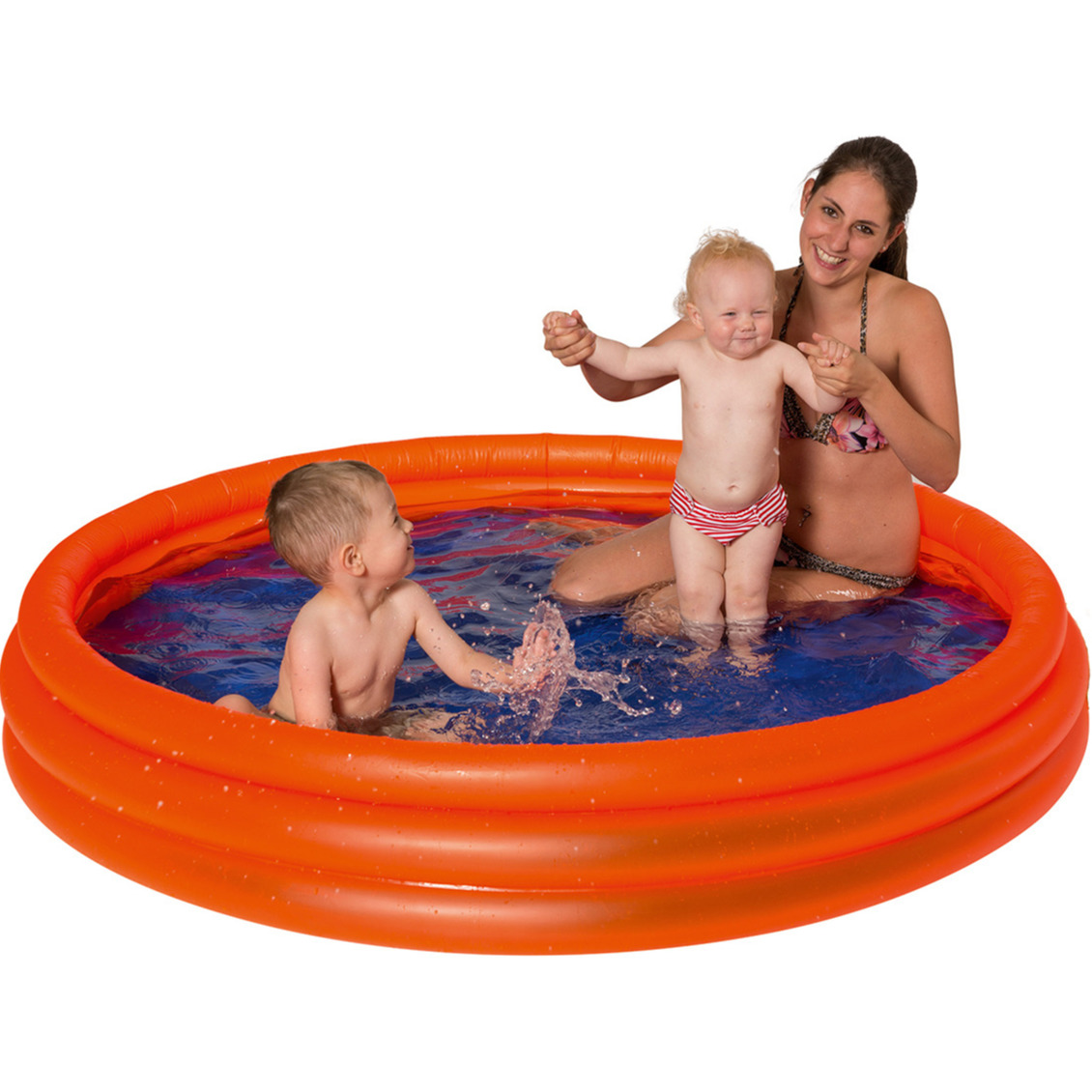 Buitenspeelgoed zwembaden oranje rond 175 x 31 cm voor jongens-meisjes-kinderen