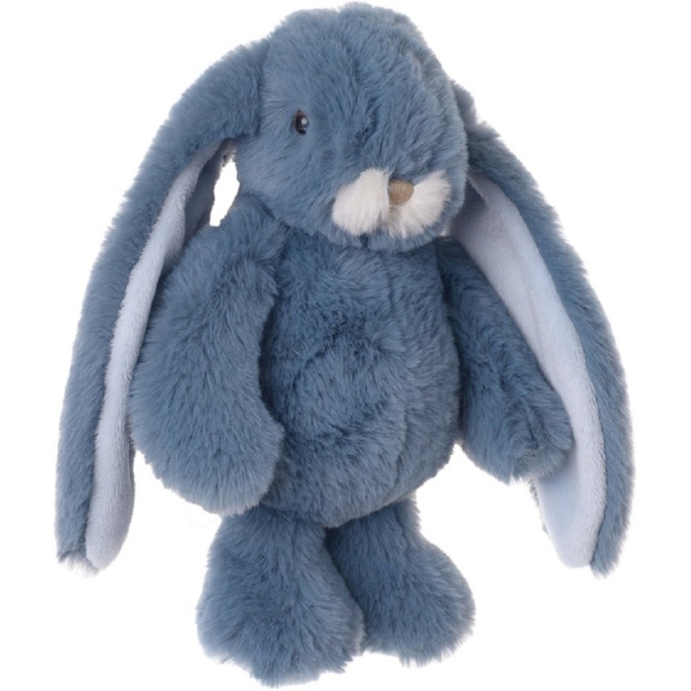 Bukowski pluche konijn knuffeldier blauw staand 22 cm luxe knuffels
