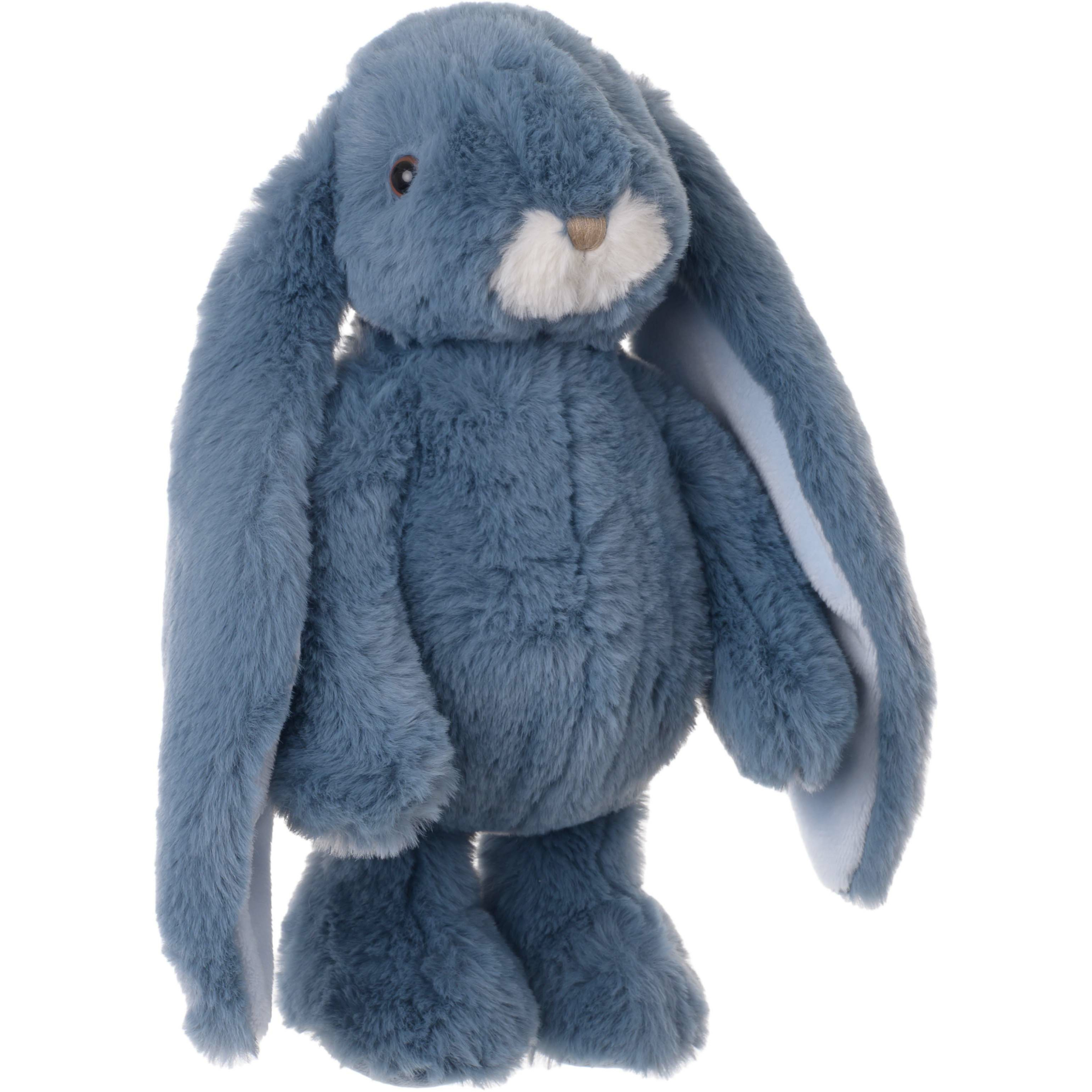 Bukowski pluche konijn knuffeldier blauw staand 30 cm luxe knuffels