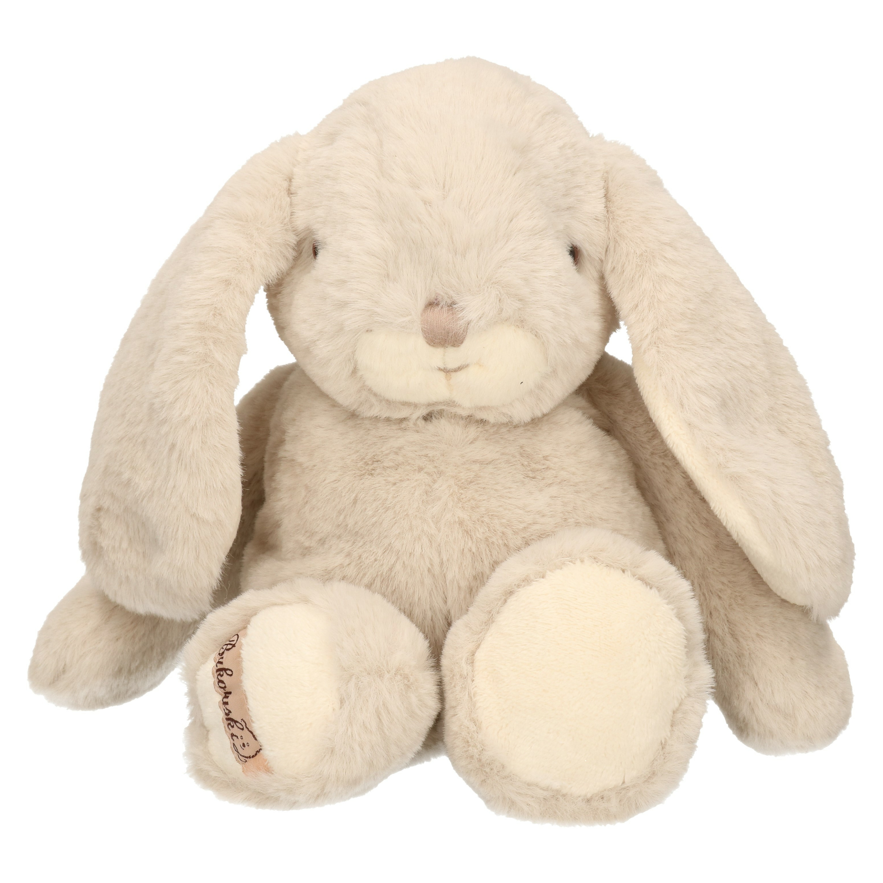 Bukowski pluche konijn knuffeldier lichtgrijs staand 25 cm luxe knuffels