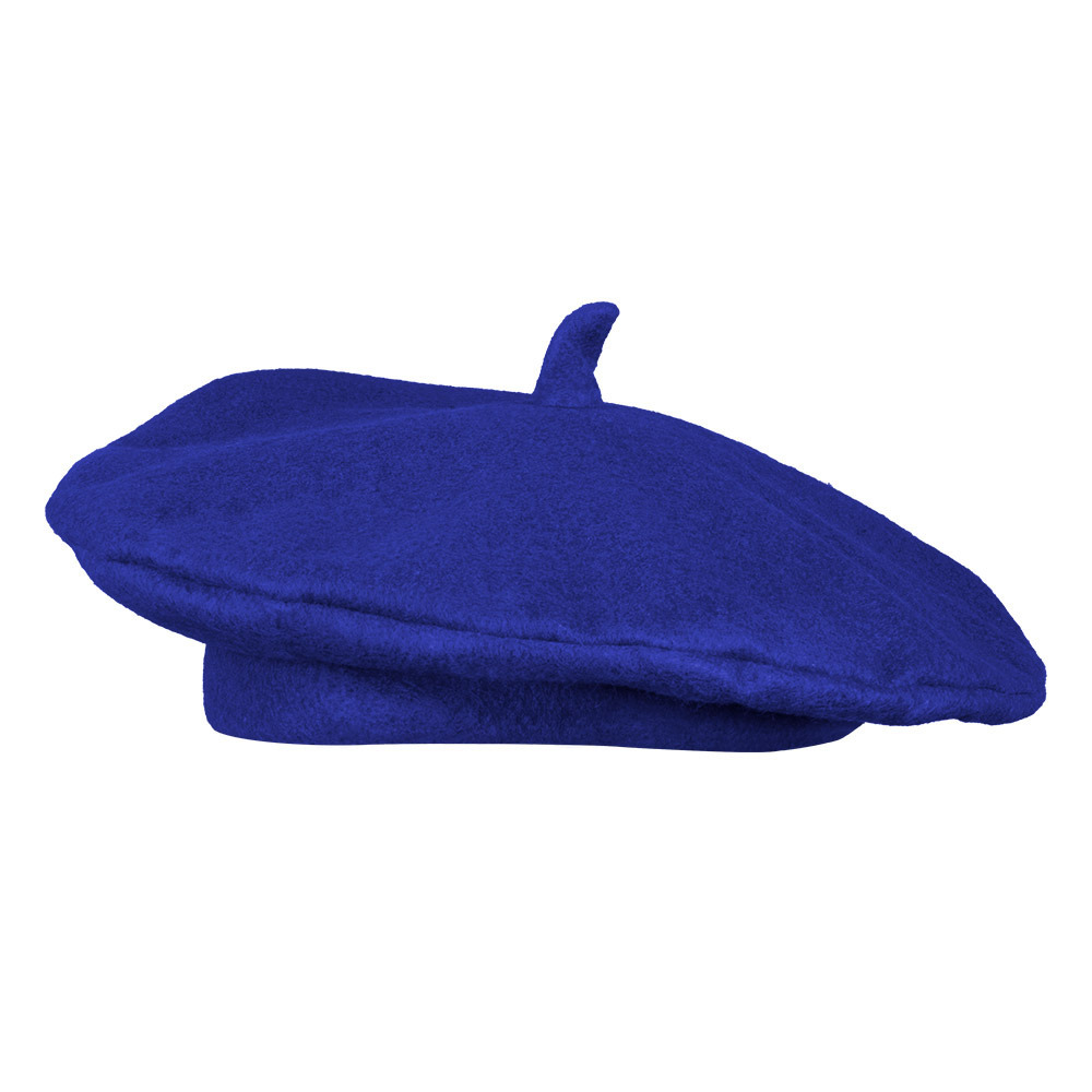 Carnaval verkleed hoed-baret in Franse stijl blauw polyester heren-dames Frankrijk thema